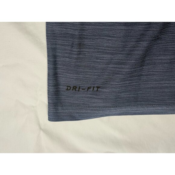 Nike Dri Fit Tee Mens LARGE Slate Grey Short Sleeve Shirt L - Picture 4 of 9